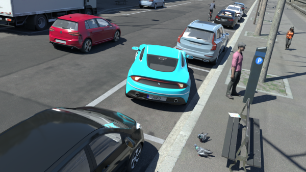 Automated parking simulation