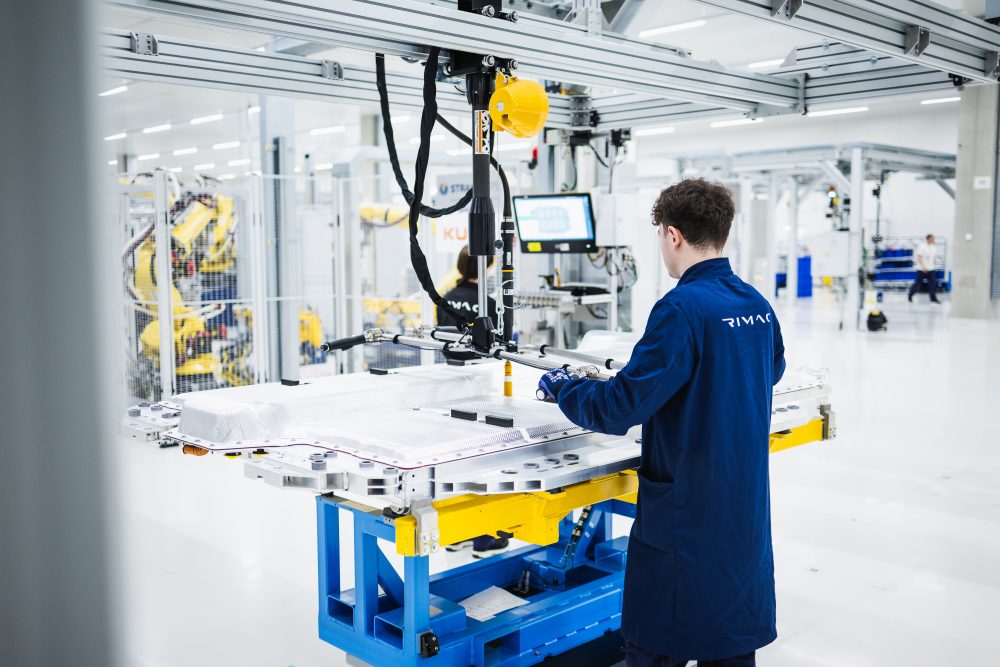 BMW battery assembly line