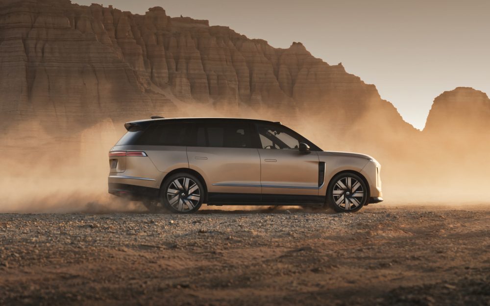 NIO ES9 flagship SUV — first-party image of the NIO 900V EV platform powered by onsemi EliteSiC silicon carbide