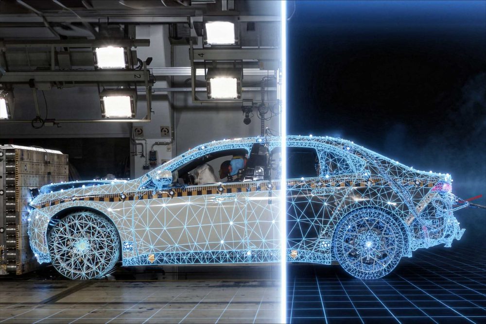 BMW Group AI crash simulation visualisation produced with Mistral AI Large Industry Model