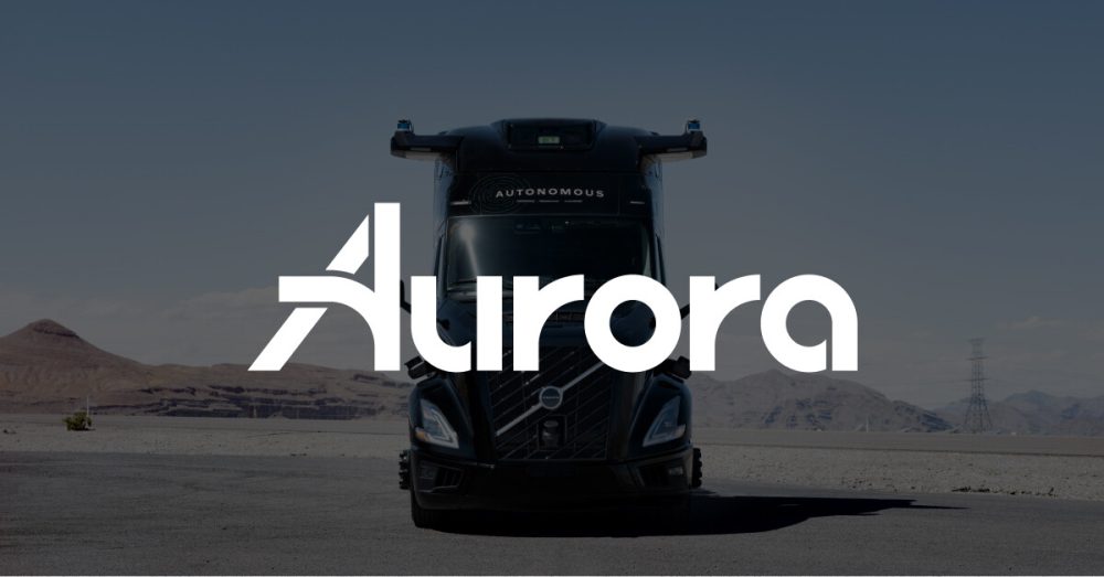 Aurora second-generation driverless trucks operating on a US highway without a person behind the wheel.