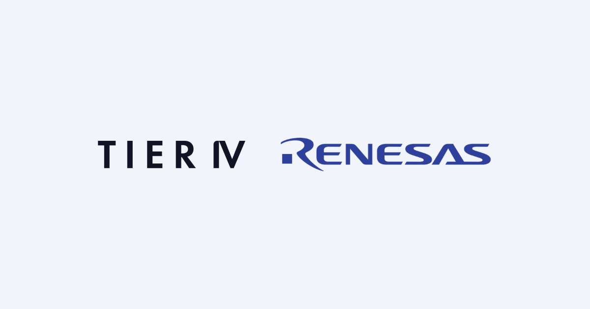 TIER IV and Renesas logos marking the collaboration on an open AI-native computing platform for software-defined vehicles