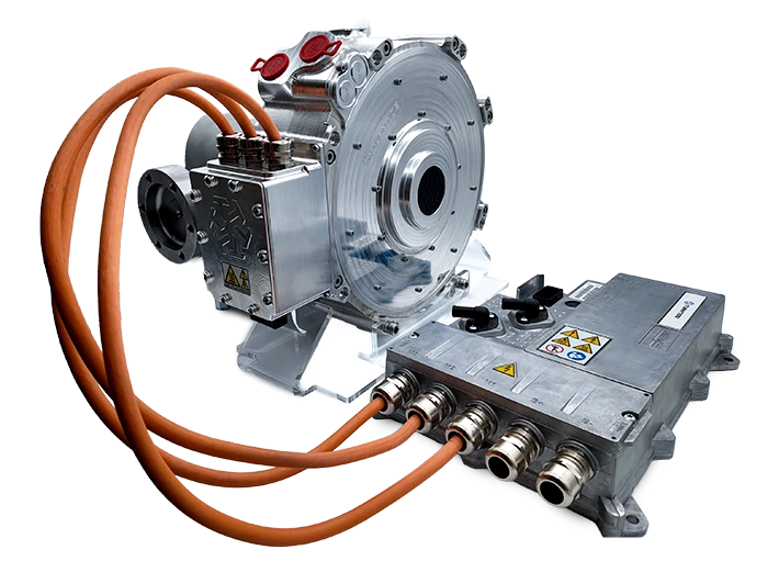 Turntide axial flux EDU, a semi-integrated electric drive unit combining motor, inverter and differential